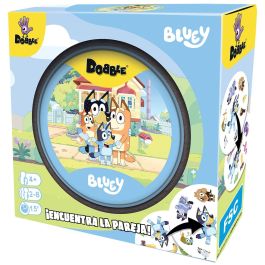 Asmodee Dobblu07Es Dobble Bluey - Juego de mesa de observacion y velocidad para niños +6 años