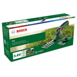 Bosch Juego de 2 Cuchillas Isio para Cortasetos, Liviano y Ergonómico, Batería 3,6V