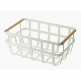 Cesta Multiusos DKD Home Decor Blanco Natural Metal Pino 36 x 22 x 15,5 cm Precio: 11.49999972. SKU: S3041238