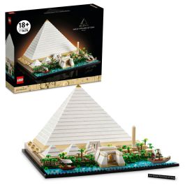 LEGO 21058 Architecture La Gran Pirámide de Giza, modelo de hobby creativo para construir, monumento mundial y decoración