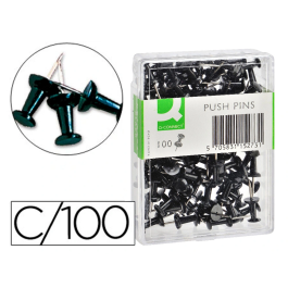 Q-connect Señalizador de Planos Negro Caja de 100 Unidades Precio: 2.59000016. SKU: B1EZG5RTA4