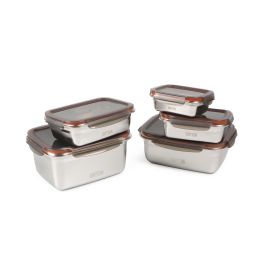 Quttin Fiambre Acero 1.8L para Microondas y Horno, 18 x 9 x 23 cm (12 Unidades)