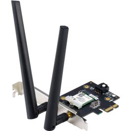 Asus PCE-AXE5400 Adaptador WiFi 6E PCIe Bluetooth 5.2 Tri-Banda (2.4/5/6GHz) 160MHz WPA3 OFDMA MU-MIMO para PC Asus PCE-AXE5400 Adaptador WiFi 6E PCIe Bluetooth 5.2 Tri-Banda (2.4/5/6GHz) 160MHz WPA3 OFDMA MU-MIMO para PC Precio: 51.49999943. SKU: B193QBJ6G3