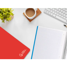 Liderpapel Cuaderno Espiral A5 Micro Witty Tapa Dura 120 Hojas 90gr Cuadro 5mm Colores Surtidos