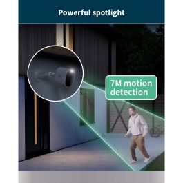 Arlo AAAOU33059 Pro 5 2K+ Cámara de Seguridad Conectada - 4 Cámaras - Visión Nocturna a Color - Wi-Fi Doble Banda