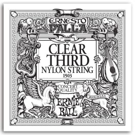 ERNIEBALL Cuerda de Nylon Clear Ernesto Palla 3Rd. Precio: 1.88999943. SKU: B1A7W95ZLN