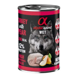 Alpha Spirit Spirit Canine Pavo Con Pera Lata 6x400 gr Precio: 15.4999999. SKU: B1GWNXGK5A