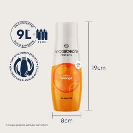 Concentrados SODASTREAM - Pack de 6 Concentrados de Naranja - Hasta 54L de Bebidas - 440 ml Concentrados SODASTREAM - Pack de 6 Concentrados de Naranja - Hasta 54L de Bebidas - 440 ml