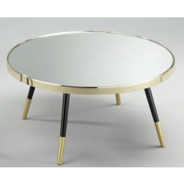 Mesa Centro Glam DKD Home Decor Dorado Plateado 82.5 x 40 x 82.5 cm