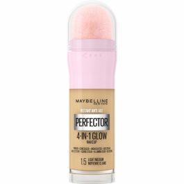 Maybelline F.I.L. D252756/1 Instant Perfector Glow Multiusos 4 en 1: Base, Corrector, Iluminador, Unificador de Tono #1.5 Light Medium 20ml