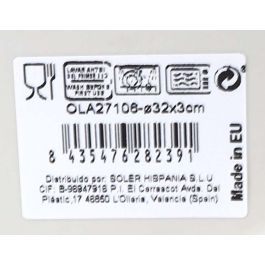 Fuente Redonda Olaf Nordic Brillo 32 cm - Inde (6 Unidades) Fuente Redonda Olaf Nordic Brillo 32 cm - Inde (6 Unidades)