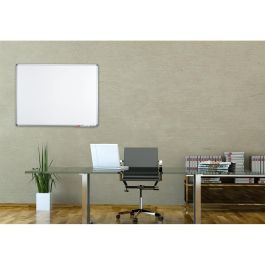 MAUL 6451484 Pizarra Blanca MAULstandard 45x60cm Acero, Fija, Magnética con Marco de Aluminio y Bandeja