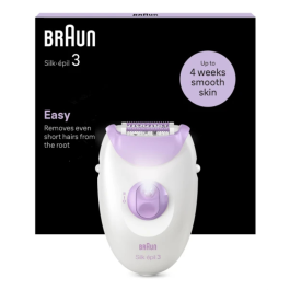 Braun 3-000 Epiladora Silk-épil 3 con 20 Pinzas MicroGrip, Luz Integrada, 2 Velocidades y Alimentación por Corriente Alterna Púrpura Blanco Precio: 42.50000007. SKU: B157K9WKDJ
