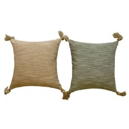 DKD Home Decor Cojín Gris Beige Poliéster 10 x 45 x 45 cm (4 Unidades) Precio: 28.9500002. SKU: B135NQFGWM