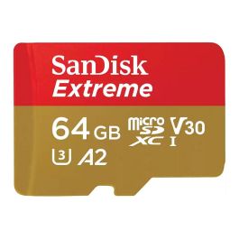 SanDisk SDSQXAH-064G-GN6MA Tarjeta MicroSDXC Extreme de 64 GB, UHS-I Clase 10, U3, V30, A2, Resistente al Agua y Golpes Precio: 33.68999975. SKU: B1BNQ2LR2W