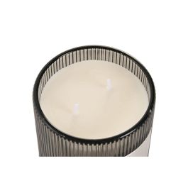 DKD Home Decor Vela Gris Claro 11 x 11 x 11 cm con Aroma Darjeeling