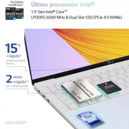 Portátil LG Gram Style 14Z90RS-G.AD74B Intel Core i7-1360P/ 32GB/ 512GB SSD/ 14"/ Win11
