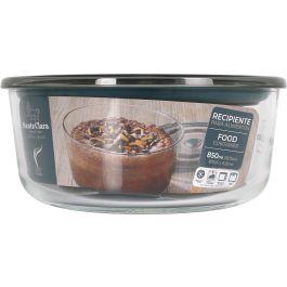 Inde Fuente Redonda con Tapa Hermética y Válvula, 850 ml Santa Cl, 15.6 x 6.8 x 15.6 cm (4 Unidades)