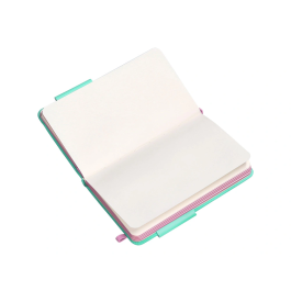 Antartik Cuaderno A6 Tapa Dura Hojas Lisas Rosa y Turquesa 100 Hojas 80gr FSC