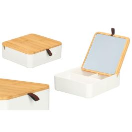 Berilo Organizador Plástico Espejo Bambú Blanco 14x14x5 cm (Set de 12) Precio: 48.9687. SKU: B127YTMDB8