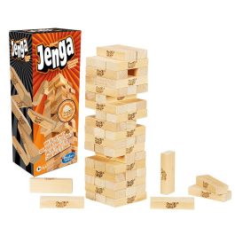 Hasbro Gaming A2120 Jenga, Juego de Habilidad y Destreza Clásico con Torre de Bloques, +6 años