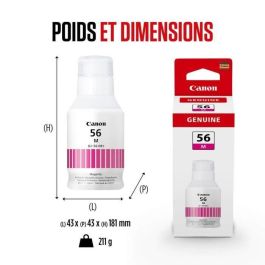 CANON Botella de tinta magenta GI-56M para GX6050 GX7050 CANON Botella de tinta magenta GI-56M para GX6050 GX7050