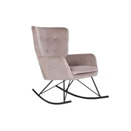 DKD Home Decor Mecedora Scandi Rosa Natural, 90x92x68 cm (LxAxAn), Poliester y Metal, Altura Asiento 43 cm, Desmontable Precio: 154.7900002. SKU: B1E8FZHSNW