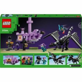 LEGO Minecraft 21264 El Dragón y el Barco de Ender - Set inspirado en videojuegos