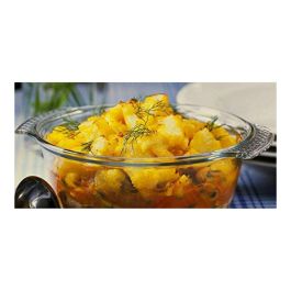 Pyrex Cacerola Classic Vidrio Transparente con Tapa, 33x26x12 cm. Resistente, Saludable. Apta Horno, Microondas, Lavavajillas, Congelador.