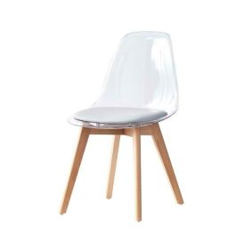 Silla de Comedor DKD Home Decor Gris Madera Policarbonato 54 x 47 x 81 cm Silla de Comedor DKD Home Decor Gris Madera Policarbonato 54 x 47 x 81 cm