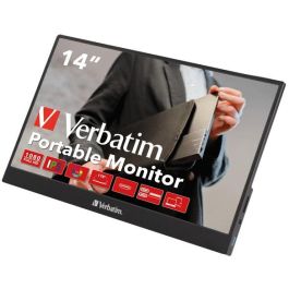 Verbatim PM-14 Monitor Portátil 14" Full HD 1080p IPS Multimedia para Laptop Teléfono Gaming
