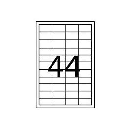 FABRISA 15294 Caja 100 Hojas Etiquetas Adhesivas ILC Blanca 48.5x25.4 mm Formato A4