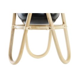 DKD Home Decor Macetero Colonial Natural Negro Bambú Metal 26 x 40 x 26 cm