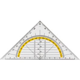 Escuadra Liderpapel Geometria 16 cm Plastico Cristal