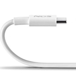 NGS Cable USB Tipo-C Macho - USB Tipo-C Macho ZYRO 60W-1 Blanco 1m Carga Rápida 60W USB 2.0 480Mbps