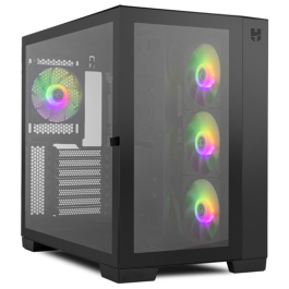 NOX Hummer Astra Midi Tower Negro con Doble Cristal Templado, 4 Ventiladores ARGB, USB-C, ATX, GPU 420mm, RL 360mm Precio: 133.50000059. SKU: S0234962