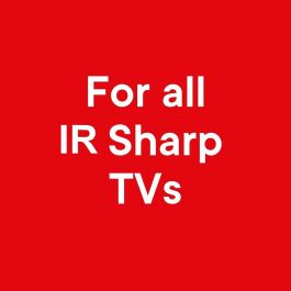 One For All URC1921 Mando a distancia universal para TV Sharp, compatible y sin programación - Negro