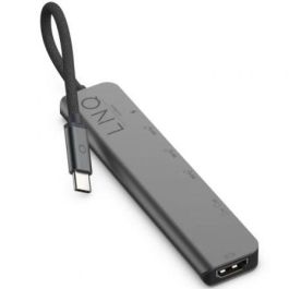 Hub USB LQ48016 Negro Gris Negro/Gris