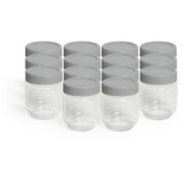 LIVOO - Yogurtera - DOP180G - 14 botes de cristal con tapa de rosca - Capacidad por bote: 170ml LIVOO - Yogurtera - DOP180G - 14 botes de cristal con tapa de rosca - Capacidad por bote: 170ml