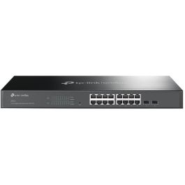 TP-LINK Switch inteligente JetStream ? Gigabit de 16 puertos RJ45 con 2 ranuras SFP Gigabit. Precio: 141.50000029. SKU: S5606633
