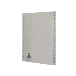 Q-connect Separador Alfabético Plástico A-Z DIN A4 Multitaladro