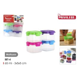 Set de 4 Mini Fiambreras Privilege 65 ml (24 Unidades) Set de 4 Mini Fiambreras Privilege 65 ml (24 Unidades)