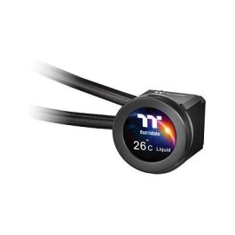 Thermaltake TOUGHLIQUID Ultra 240 All-In-One Liquid Cooler 240mm CL-W322-PL12GM-B, Sistema de Refrigeración Líquida, Radiador de Aluminio, Ventilador 12cm 2500 RPM, Iluminación RGB