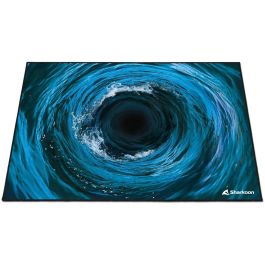 Sharkoon SKILLER SFM12 Undertow Alfombrilla de Suelo Gaming para Silla, Azul, Poliéster y Silicona, 140x100cm