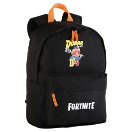 Fortnite Mochila Escolar Durrr Americano Adaptable a Carro, Espaldera Acolchada, 42x31x13.5 cm, Ideal para Niños 7+ Años