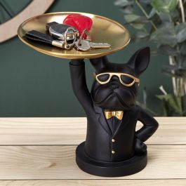 Vaciabolsillos Bulldog Negro Home Deco Factory