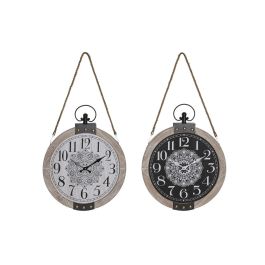 Reloj Sobremesa Boho DKD Home Decor Negro Blanco 6.5 x 50 x 40 cm (2 Unidades) Precio: 61.49999966. SKU: S3041503