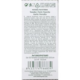 Algon Set 50 Tenedor Grande Plata 18.5 cm (12 Unidades)