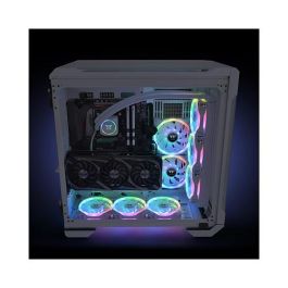 Thermaltake SWAFAN 14 RGB Radiator Fan TT Premium Edition White 3 Pack - Ventilador 140mm RGB, Pack de 3, Blanco, para Radiador