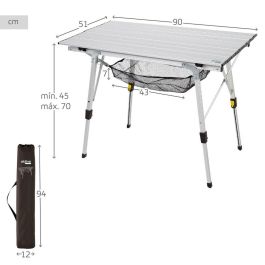 Mesa Plegable Aktive 90 x 70 x 51 cm Mesa Plegable Aktive 90 x 70 x 51 cm